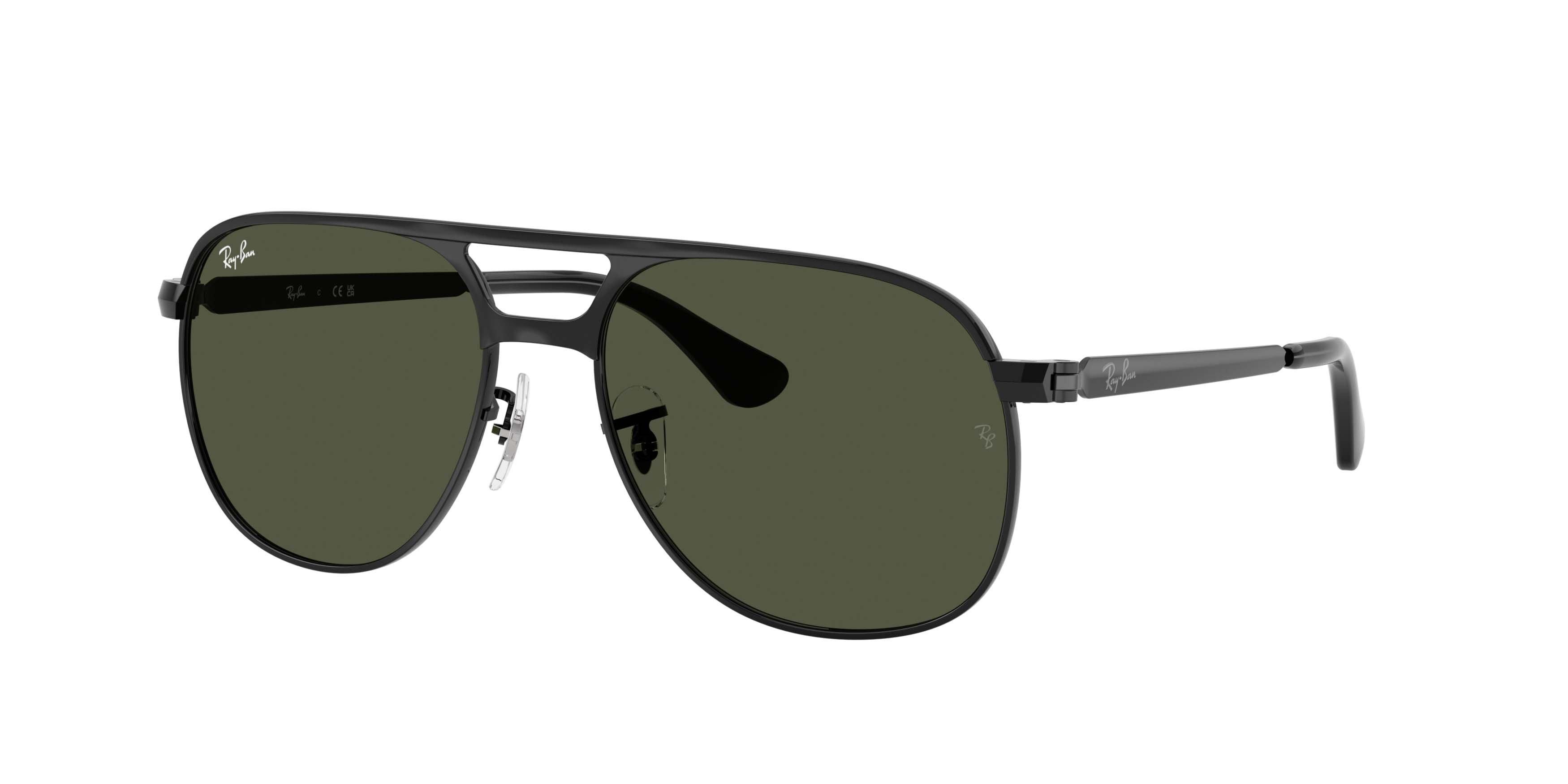Ray-Ban Bill Max Green Sunglasses - Black - BLACK/GREEN